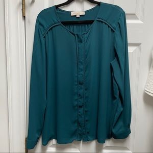 Dark teal blouse